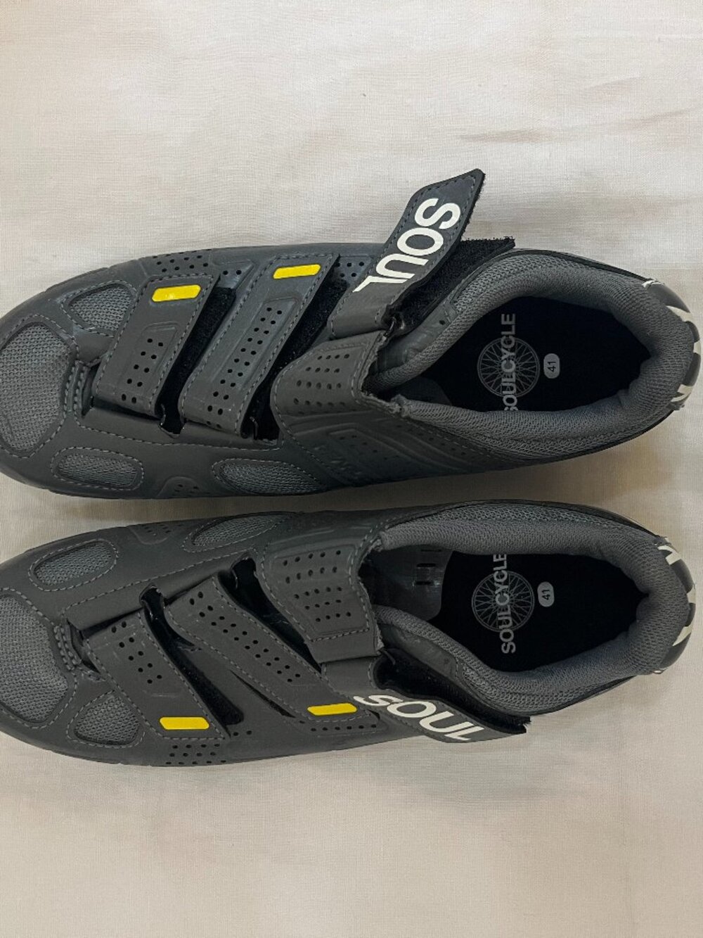 Soulcycle Cycling Shoes Gray/Yellow Women EU 41